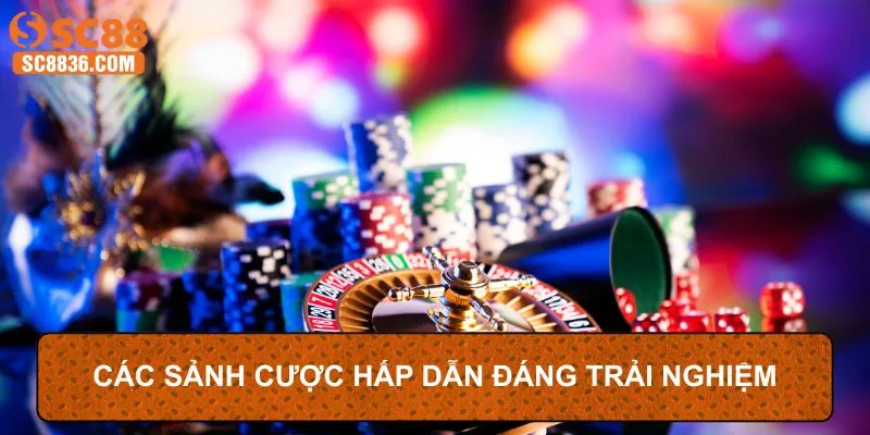 Các sảnh cược hấp dẫn đáng trải nghiệm nhất