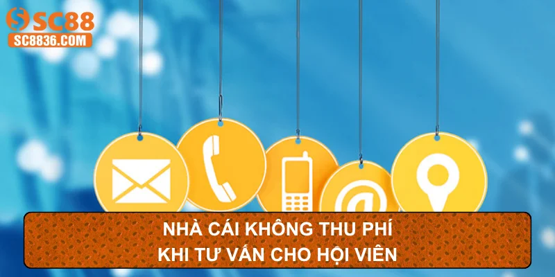 Nhà cái không thu phí khi tư vấn cho hội viên